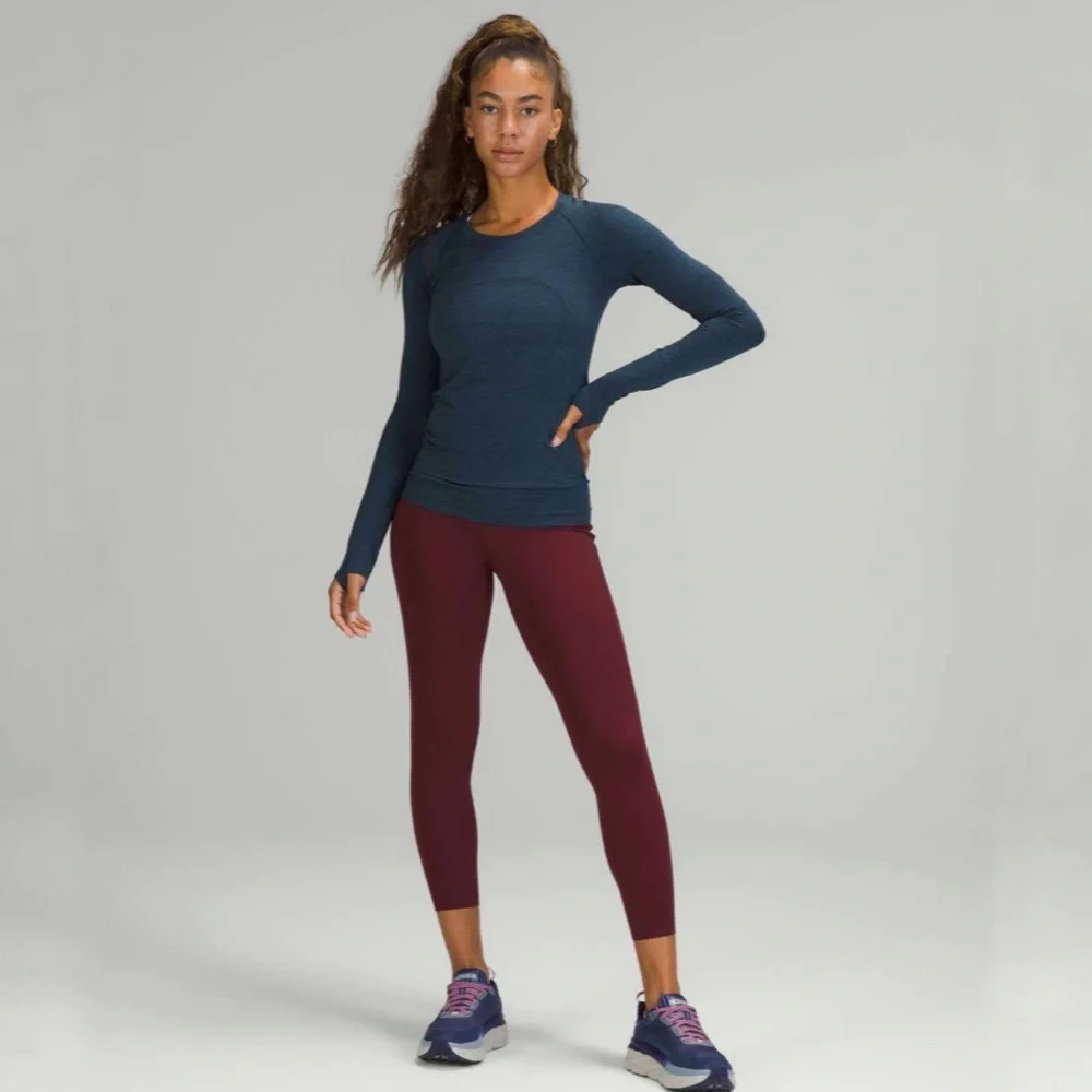 Lululemon Swiftly Tech Long Sleeve Shirt 2.0 True Navy / Iron Blue - Picture 4 of 12